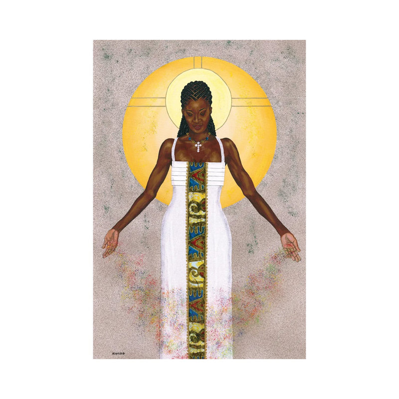 Her Peace by Alonzo Saunders - Wrapped Canvas Painting, 20.32 cm H x 30.48 cm W