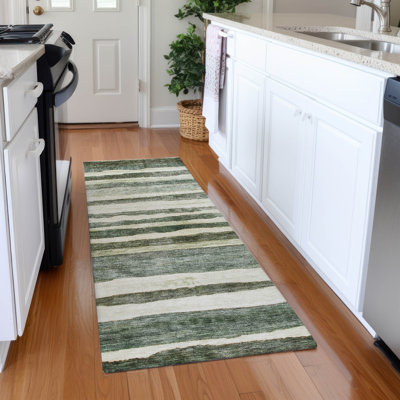 Machine Washable Indoor/Outdoor Cicel ACN1191 Sage Rug