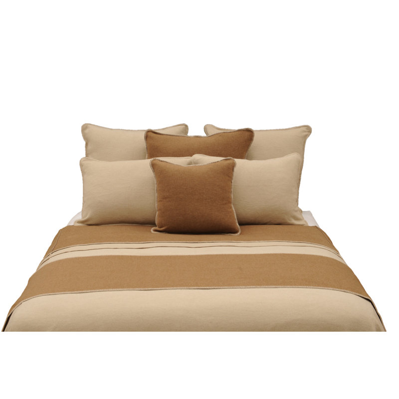 Couvre-lit Wooded River - 88 x 92, Couvre-lit double, Crème, crème