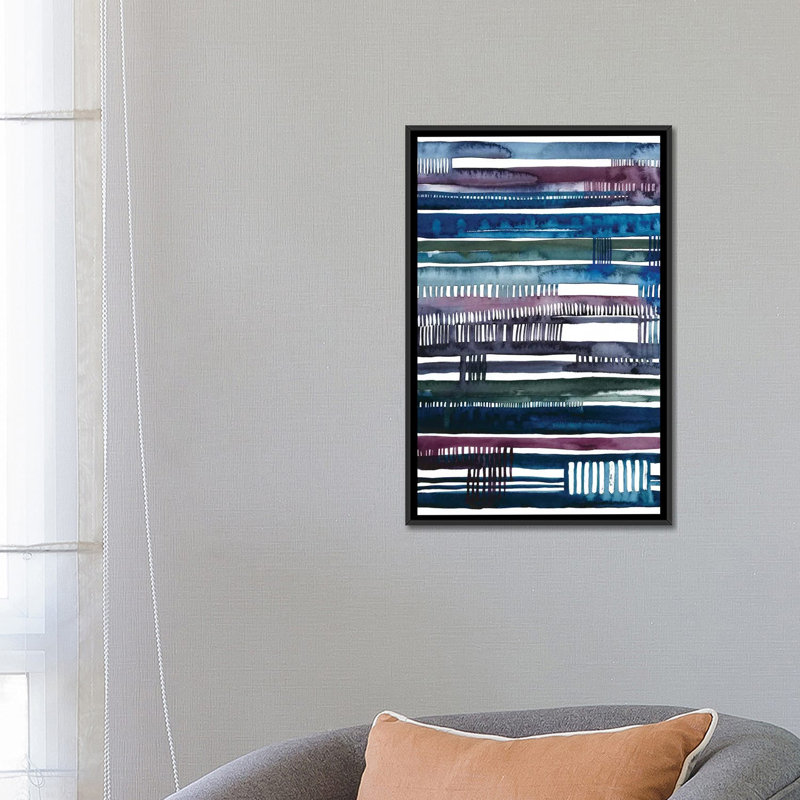 « collapse ii », impression sur toile, H 26 po x l 18 po x P 1,5 po, Toile avec cadre noir, Pas de tapis