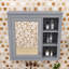Armoire à pharmacie murale élégante avec tablettes et miroir-1276389182