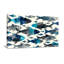 Motif de poissons animaux dans les tons de bleu et de gris-1615688594
