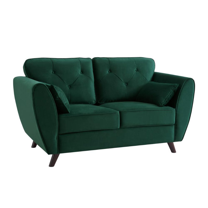 Wangara 2 Seater Sofa, Green Velvet
