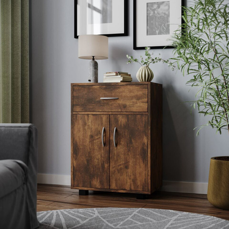Tarleton 152.4cm W 1 - Drawer Chest of Drawers, Rustic Brown