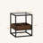 Luzenia 2 Pieces Nightstand, Coffee Table, Side Table with Storage Shelf