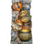 Fontaine d'intérieur / d'extérieur en polyrésine de 43 po de hauteur avec lumière DEL, design Pitcher