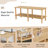 Modern 2-Tier TV Stand for Living Room Furniture,Rectangular Centre Table with Open Storage Shelf,Rounded Rubberwood legs,Stable and Durable,Easy Assembly-1851174260