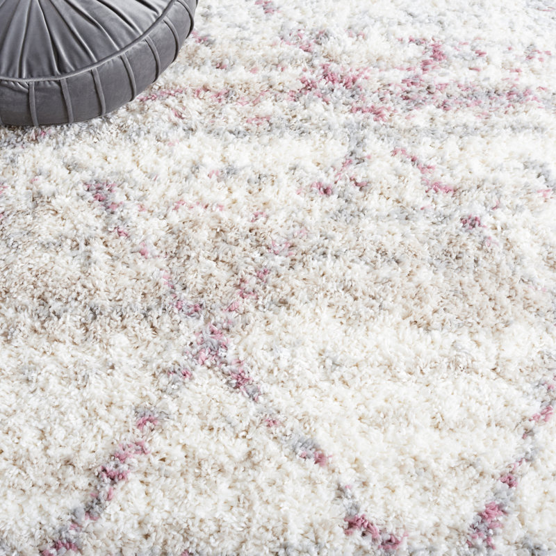 Shaylen Shag 800 Performance Geometric Rug, Rectangle 5'3" x 7'6"