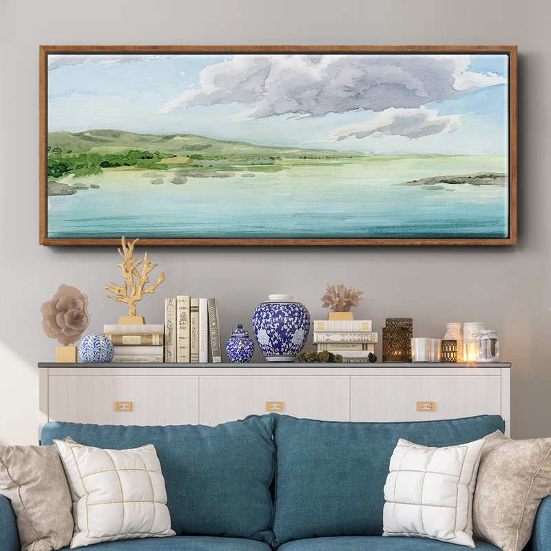 Clear Lagoon II- Framed Canvas