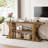 70.9" Extra Long Console Table, 3-Tier Farmhouse Sofa Table with Storage Shelves, Entryway & Behind Couch Table for Living Room, Hallway and Foyer, Brown Finish