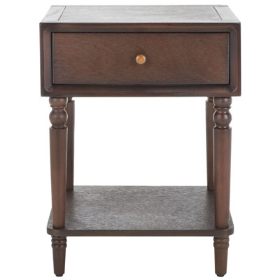 Kleban Solid Wood End Table with Storage