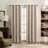 Eclipse Eames Absolute Zero Blackout Curtain, 50 Inch x 84 Inch, Thermal Curtain, Insulated, Blackout Curtain for Bedroom or Living Room Curtain, 1 Panel, Spice-125359617-125359622