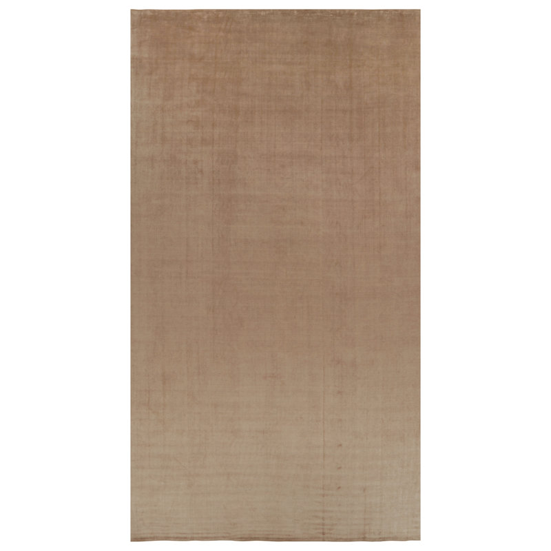 Textural Hand Knotted Silk Area Rug