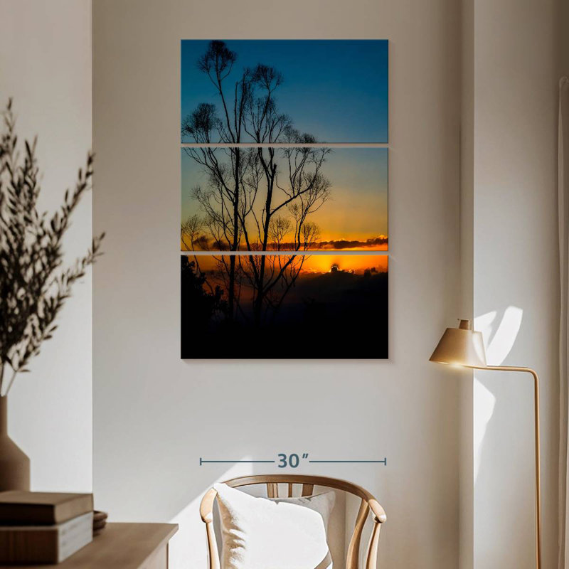 Alvord Tree Silhouette Sunrise, 65" H x 42" W