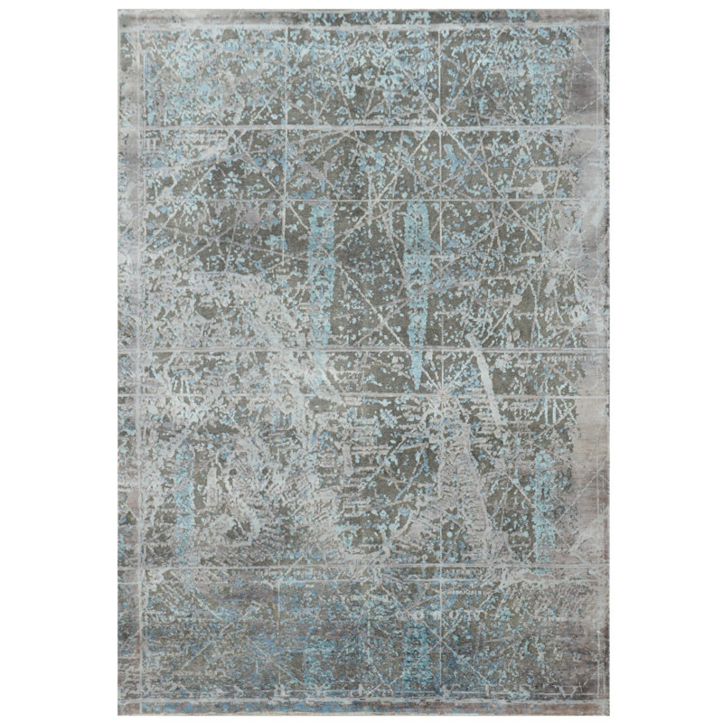 Geometric Hand Knotted 170cm X 240cm Area Rug