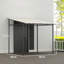 Outsunny 2.4 x 2.4 m Wall Mounted Pergola Gazebo UPF30+-1529827973