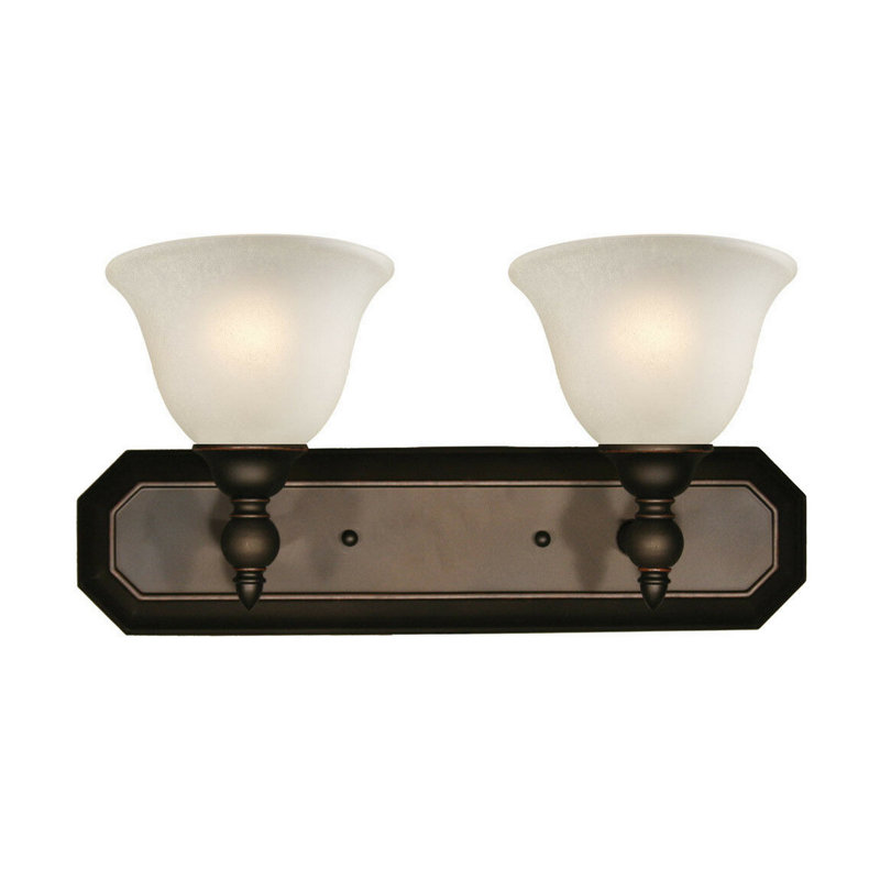 Hardeman 2 - Light Dimmable Vanity Light, Bronze, Ivory