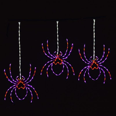 Affichage à DEL araignées suspendues
