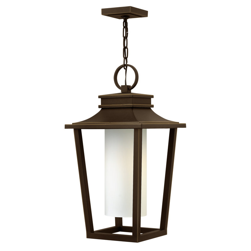 Sullivan 1-Light Outdoor Hanging Lantern, Black, 100W Medium
