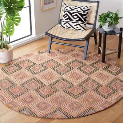 Deyoung Hand Tufted Wool Geometric Rug