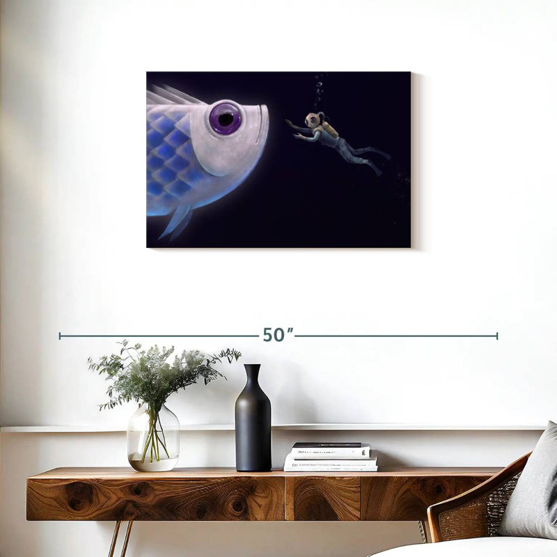 Kelan Deep Sea Fish Encounter, 20" H x 30" W