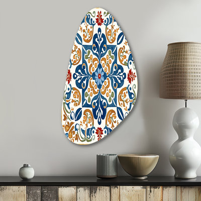 Terilee - Abstract Tile Fall Shape Assymterical Metal Wall Art