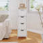 Armoire de plancher étroite avec 4 tiroirs