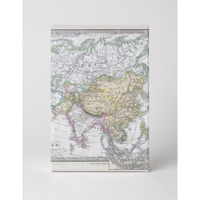 Asien Politische Übersicht (1862) — Portrait Canvas Wall Art
