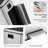 2 x 6.3 Gallon Kitchen Stainless Steel  Step On Multi-Compartments Trash Can