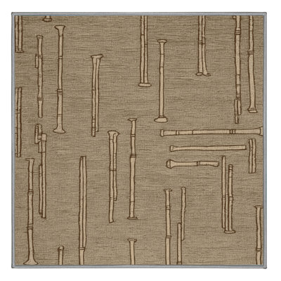 Washable Flute Music Area Rug