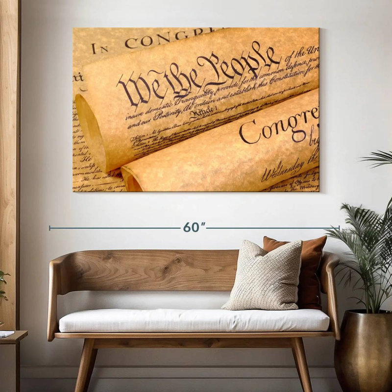 Keiri Declaration Of Independence Documents, 34" H x 51" W