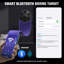 Cible de boxe musicale BAOKALER Bluetooth, machine de boxe électronique murale avec lumières colorées, 12 modes et vitesses, comprend des gants de boxe, convient aux adultes et aux enfants Équipement de bureau à domicile