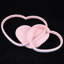 Plafonnier encastré rose en forme de cœur 20,47 x 12,99 po