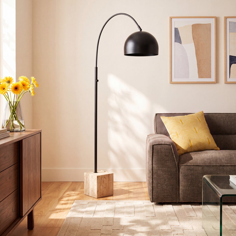 Ivelisse 77'' Matte Arched Floor Lamp