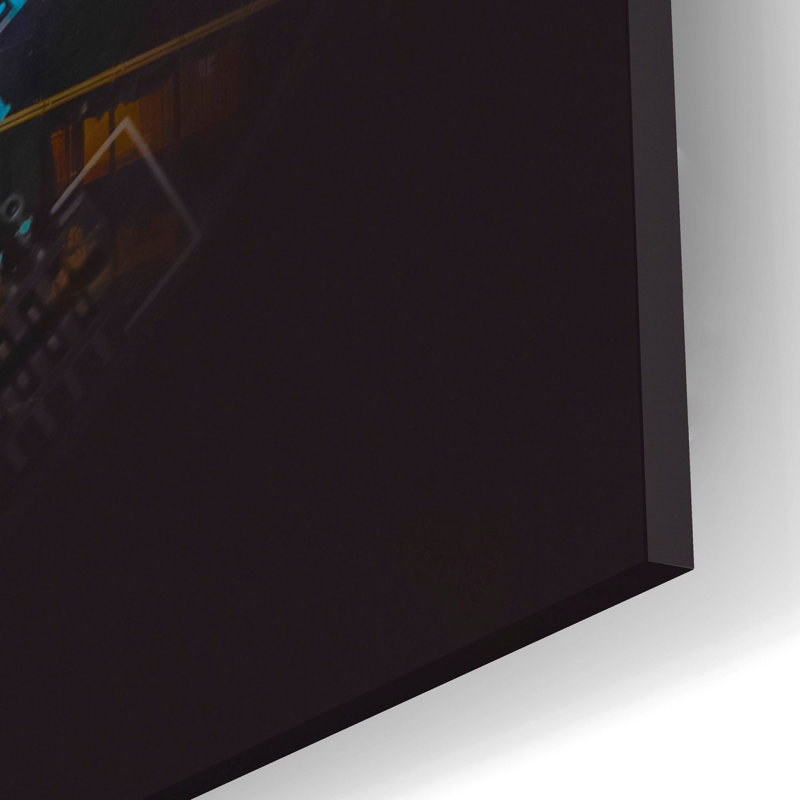 «Injective Crypto Power» par Epic Portfolio, art mural en verre acrylique, H 12 po x l 12 po
