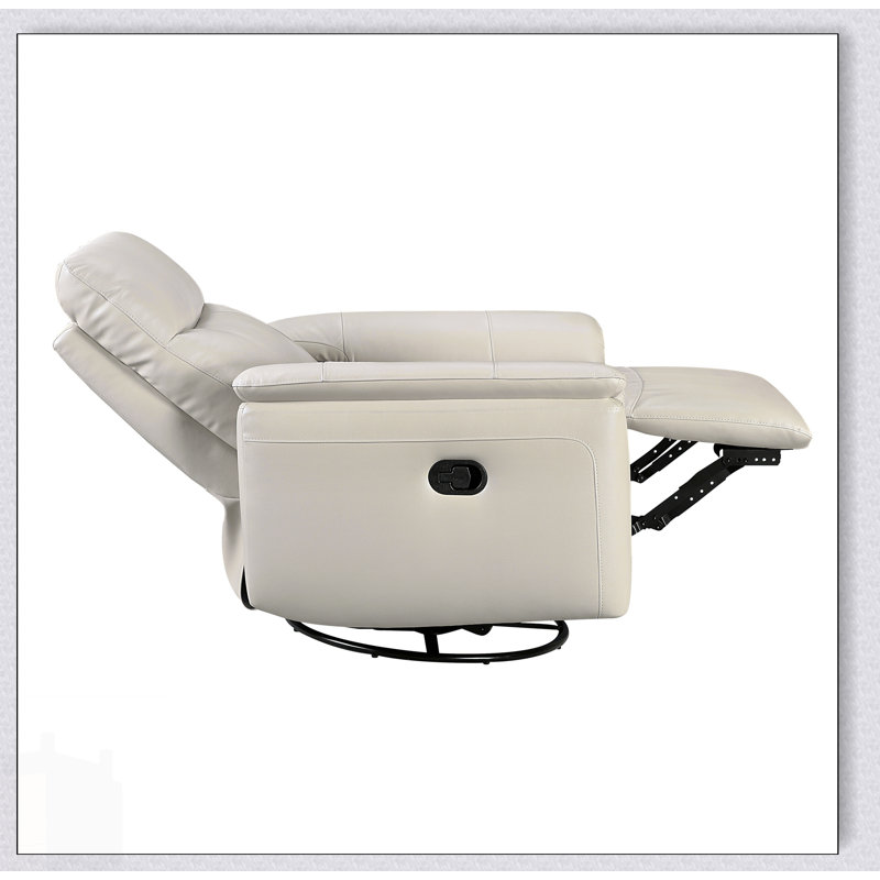 Fauteuil inclinable en cuir Luxury Comfort, Taupe