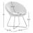 Rickards 26.5" Wide Modern Faux Fur Armchair with Rose Gold Metal Legs-734444252