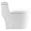 Toilette allongée monopièce à double chasse (siège inclus)