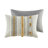 3 Piece Cotton Comforter Set Gray/Yellow Full/Queen