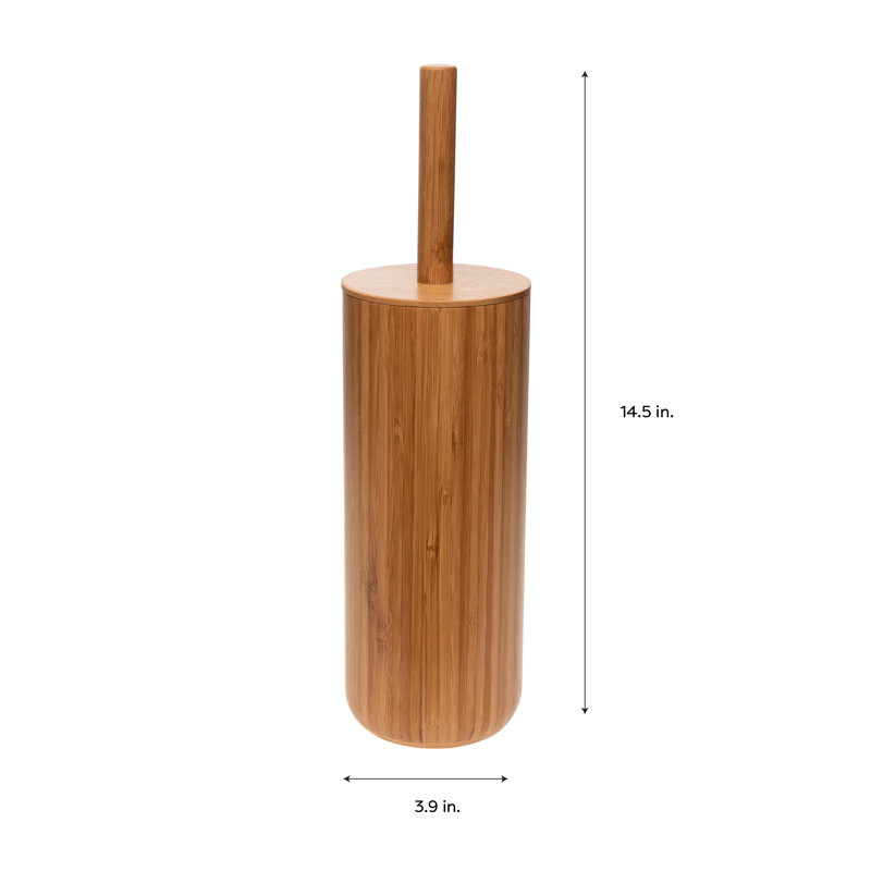 Bath Bliss Plastic Toilet Brush And Holder