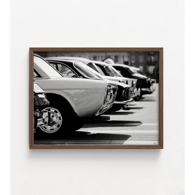 Reproduction de photo de voitures anciennes Kneema, vieilles voitures encadrées en noir et blanc, art de voiture classique, photographie de voiture rétro, reproduction d'affiche d'automobile, art mural encadré