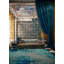 Antique 7.75" x 23.38" Decorated Glass Tile