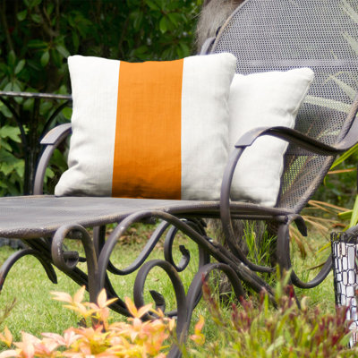 Striped Outdoor Reversible Throw Pillow