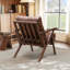 Fauteuil en similicuir avec structure en bois massif Joichiro -1859959337-1813991969
