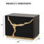 Tiroirs à queue d'aronde française et anglaise à motif de peinture de table contemporaine 1pc