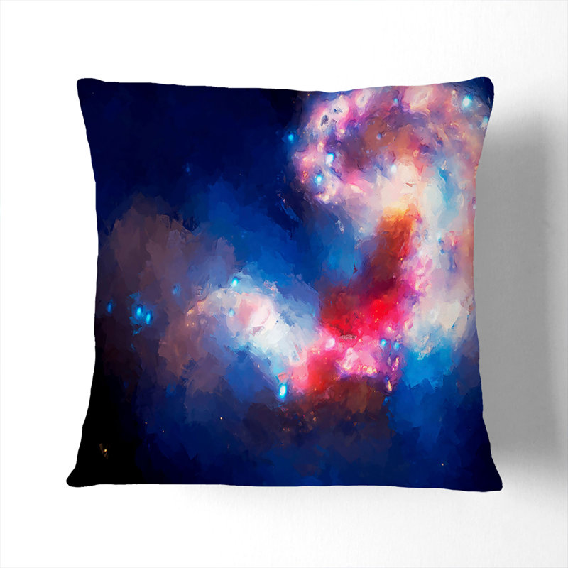 Universe Vol.25 Cushion with Filling, Black, 40cm H x 40cm W x 15cm D