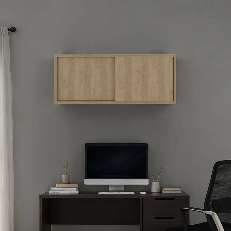 Armoire de rangement murale en chêne naturel, Oak