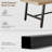 70.87 Large Long Dining Table for 6-8 People, Rustic Wood Kitchen Table with Sturdy Black Metal Legs, Industrial Rectangle Patio Table for Living Room, Kitchen, Dining Room