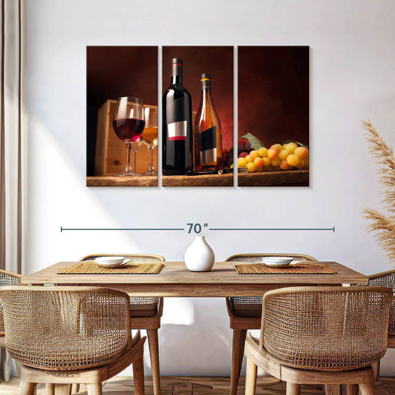 Yarlin, vin sur la table, H 36 po x l 57 po