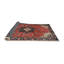 Tapis traditionnel rouge / noir Cheab-427940953